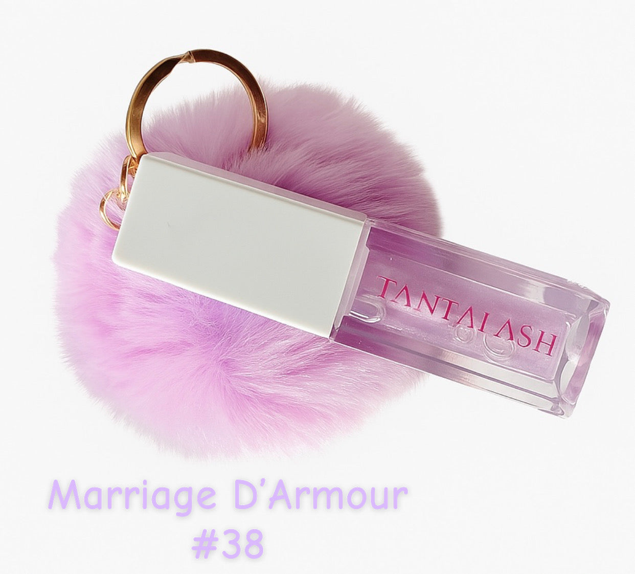 Lip oil pom bagcharm